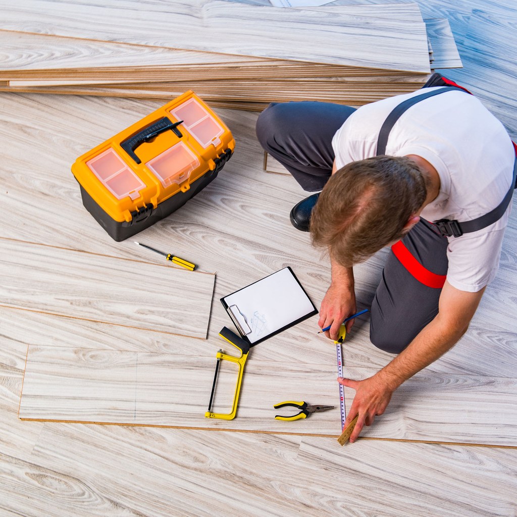 Flooring project in progress