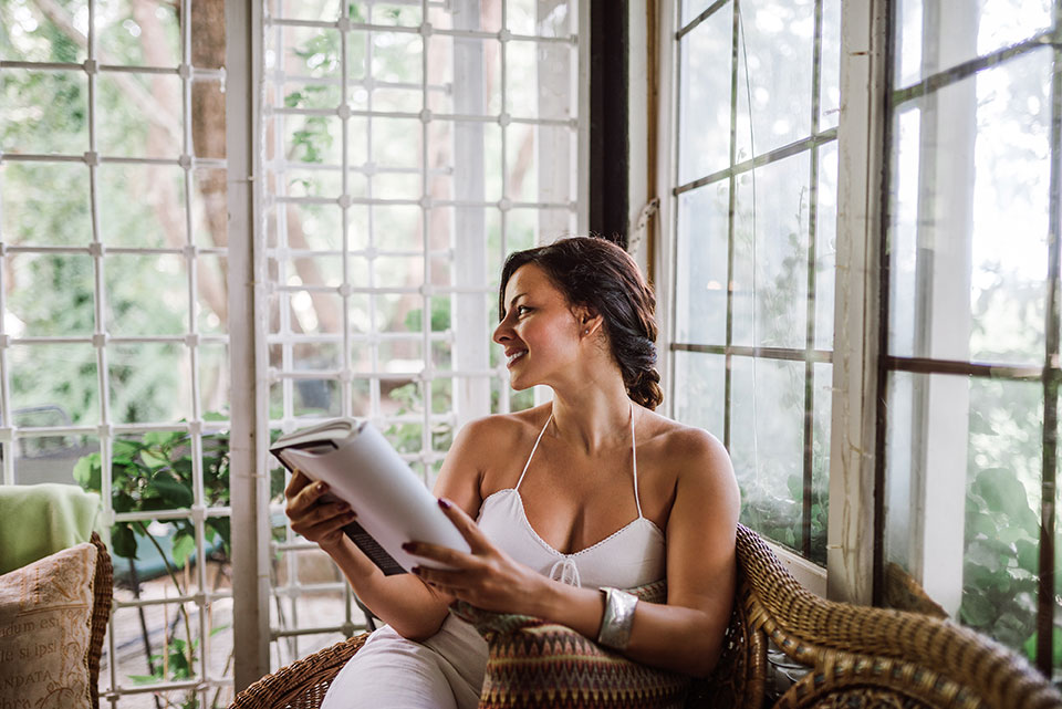 Sunroom Reading Nook